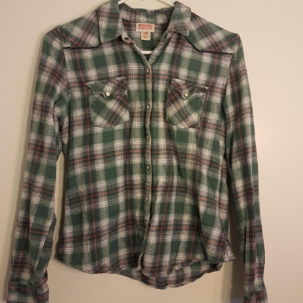 Plaid button down
